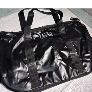 Hersbobo Black Poly Puffer Waterproof Shoulder Large Messenger Tote Expandable